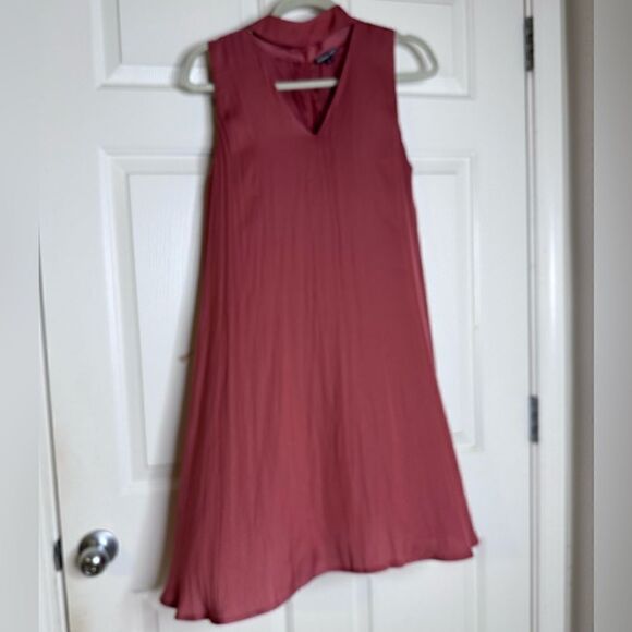 Gianni Bini mauve mini lightweight flowy summer dress size L - Picture 2 of 9